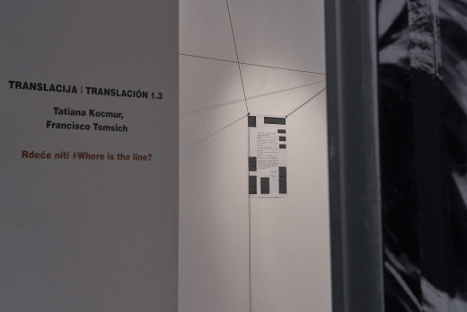 Translacija | Traslación 1.3, Red Threads #Where is the Line, 2018, Rampa Lab, Ljubljana